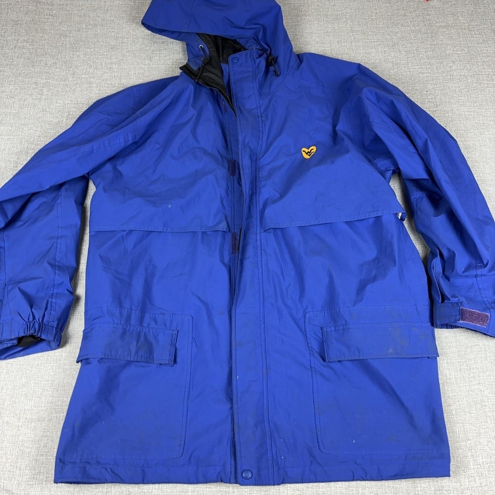 West Virginia Mountaineers Jacket Mens‎ XL Blue NCAA Eddie Bauer Gore Tex